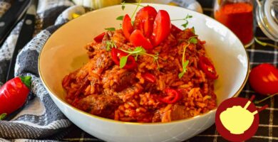 arroz con tomate, guiso de arroz con tomate, arroz con tomate relleno