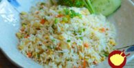 arroz chino, choi fan, arroz frito con huevo